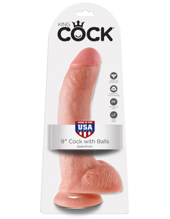 Фаллоимитатор на присоске 9 Cock with Balls Фаллоимитатор на присоске 9 Cock with Balls