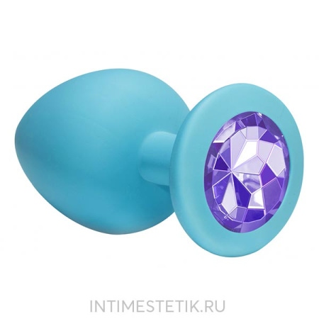 Маленькая силиконовая пробка с кристаллом