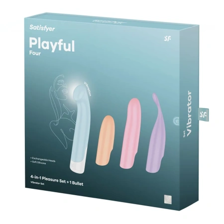 Satisfyer Playful Four - стимулятор 4в1 (4 насадки в комплекте) Satisfyer Playful Four - стимулятор 4в1 (4 насадки в комплекте)