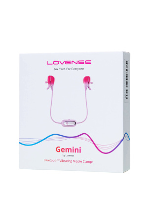 GEMINI LOVENSE - виброзажимы для сосков с дистанционным управлением GEMINI LOVENSE - виброзажимы для сосков с дистанционным управлением