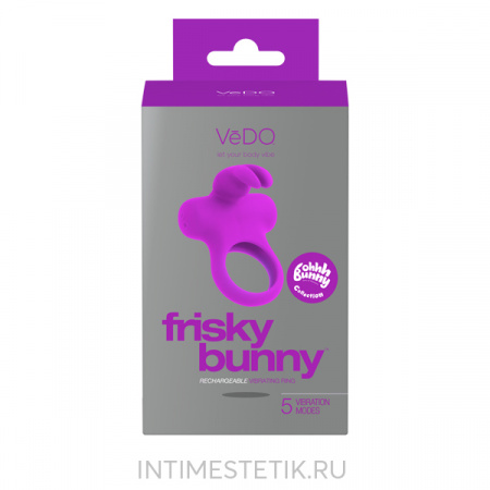 Эрекционное виброкольцо Frisky Bunny VeDO