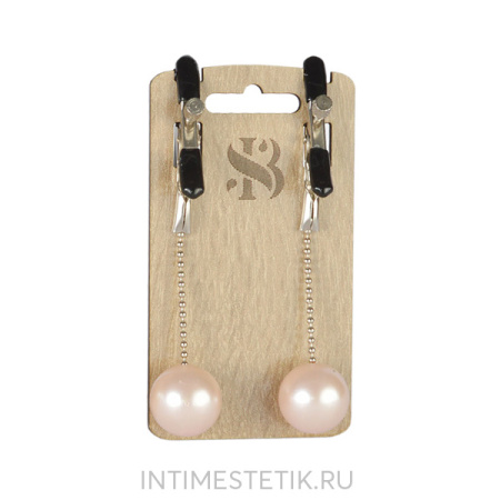 Зажимы для сосков Pearl Sitabella с крупными бусинами