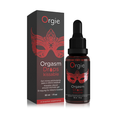 Оргазмический съедобный гель для клитора Orgie Orgasm Drops Kissable (яблоко), 30 мл