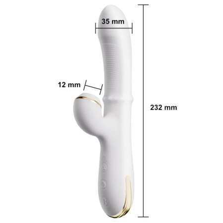 Erocome Pyxis - вибратор-кролик с вакуумным стимулятором и бусинами