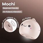 Satisfyer Mochi - вакуумный стимулятор с вибрацией - Бежевый