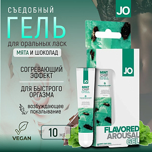 JO Mint Chip Chill - съедобный возбуждающий гель для клитора
