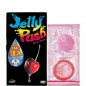 Презервативы SAGAMI Jelly Push с большим количеством смазки, 5 шт. Презервативы SAGAMI Jelly Push с большим количеством смазки, 5 шт.