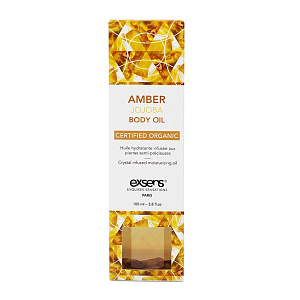 Органическое масло с жожоба для тела AMBER JOJOBA EXSENS с кристаллами янтаря