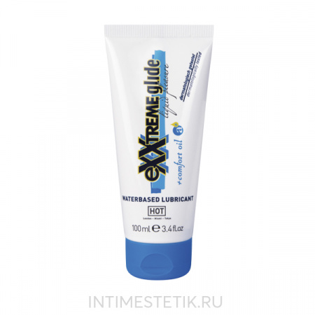 Расслабляющая анальная смазка Exxtreme Glide на водной основе