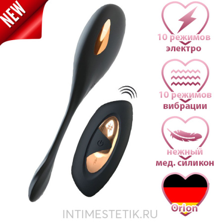 XouXou E-Stim Love Ball - виброяйцо с электростимуляцией и пультом ДУ