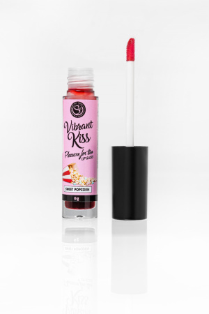Блеск для губ с виброэффектом SECRET PLAY VIBRANT KISS SWEET POPCORN (Карамельный попкорн) Блеск для губ с виброэффектом SECRET PLAY VIBRANT KISS SWEET POPCORN (Карамельный попкорн)