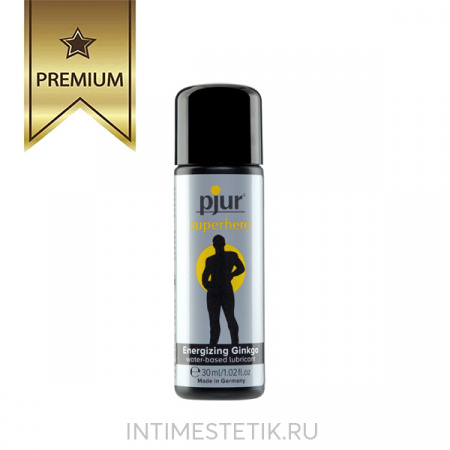 Стимулирующая смазка для мужчин PJUR Superhero glide Energizing Ginkgo