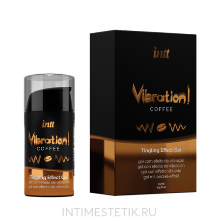 INTT Vibration! (Кофе) - съедобный жидкий вибратор, 15 мл