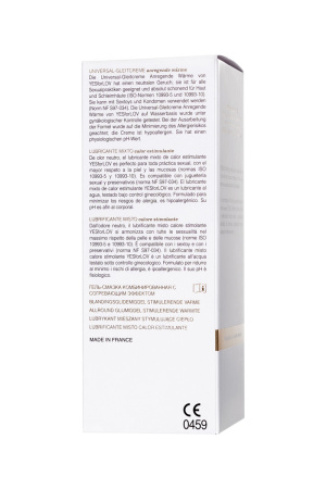 Смазка с эффектом тепла YESFORLOV WARMING, 100 мл