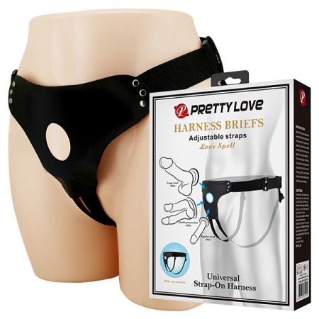 Pretty Love Harness Briefs Love Spell - универсальные трусики для страпона