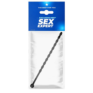 Гибкий уретральный плаг Sex Expert с рельефом (силикон)