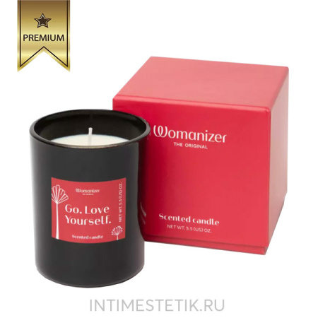 Массажная свеча Womanizer с ароматом белого чая, 155 г