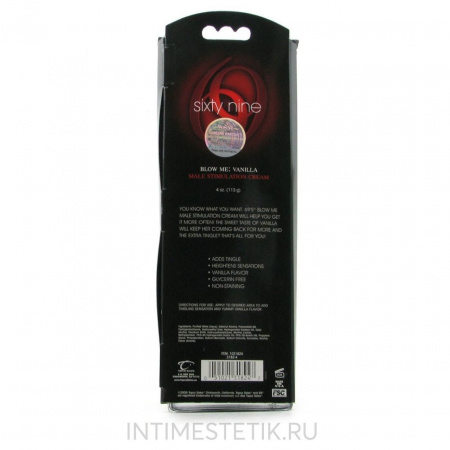 Стимулирующий оральный крем 69 Blow Me: Vanilla, Male Stimulation Cream 113 г.
