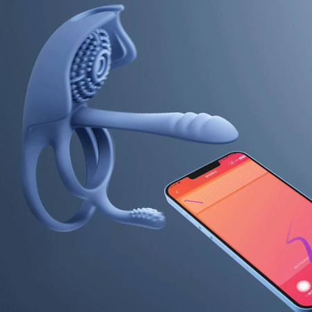 Svakom Barzillai эрекционная вибронасадка-кольцо с мобильным приложением