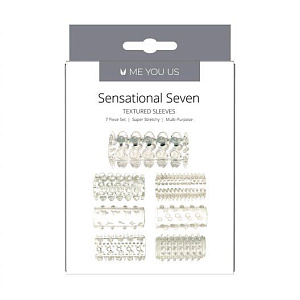 Набор насадок на член или пальцы Me You Us Sensual Seven Textured Sleeves, 7 шт.