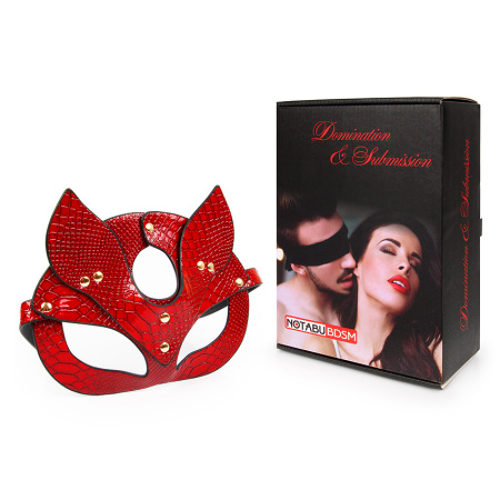 Маска с узором "под кожу" NOTABU для BDSM-игр