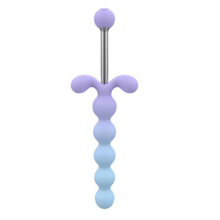 Анальная елочка с вибратором 2в1 Youvic DF1021-3