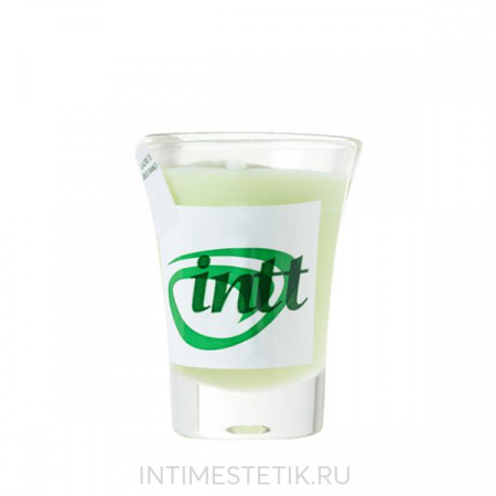 Массажная свеча для поцелуев INTT MINT (мята), 30 мл
