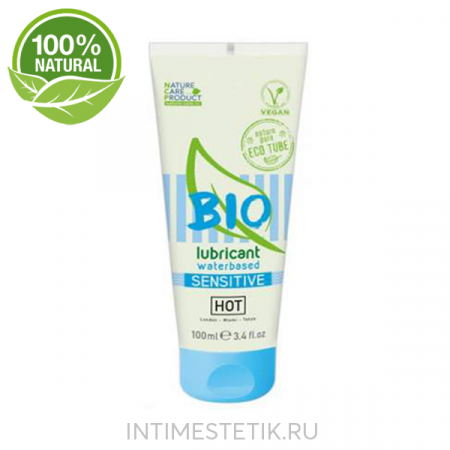 Био-лубрикант Hot Bio Sensitive для чувствительной кожи, 100 мл