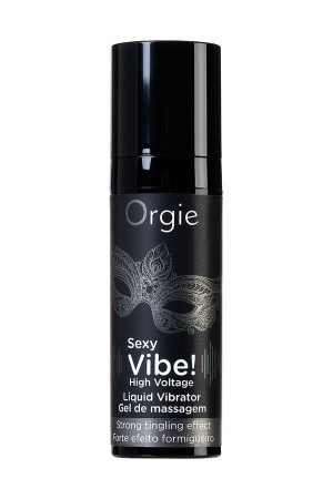 Жидкий вибратор ORGIE Sexy Vibe High Voltage с усиленным эффектом вибрации, 15 мл Жидкий вибратор ORGIE Sexy Vibe High Voltage с усиленным эффектом вибрации, 15 мл