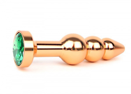 Тройная металлическая пробка с кристаллом