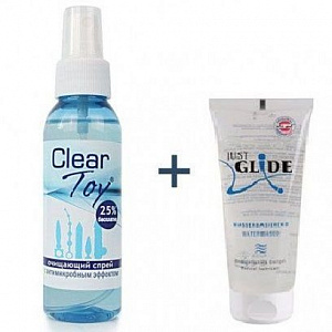 Очиститель ClearToy + смазка JustGlide Очиститель ClearToy + смазка JustGlide