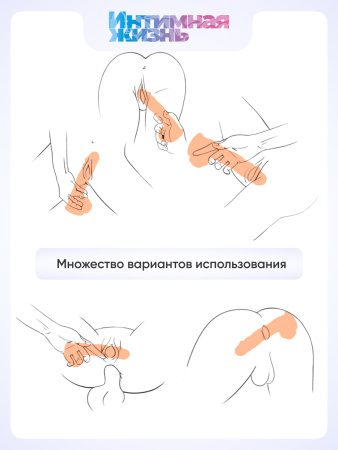 Реалистичный фаллоимитатор Интимная Жизнь Жиган