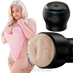 Набор Power Blow (интерактивная насадка) + мастурбатор KIIROO Feel - Ashley Barbie