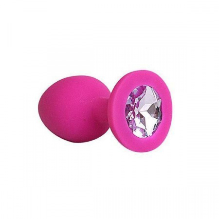 Маленькая силиконовая пробка с кристаллом