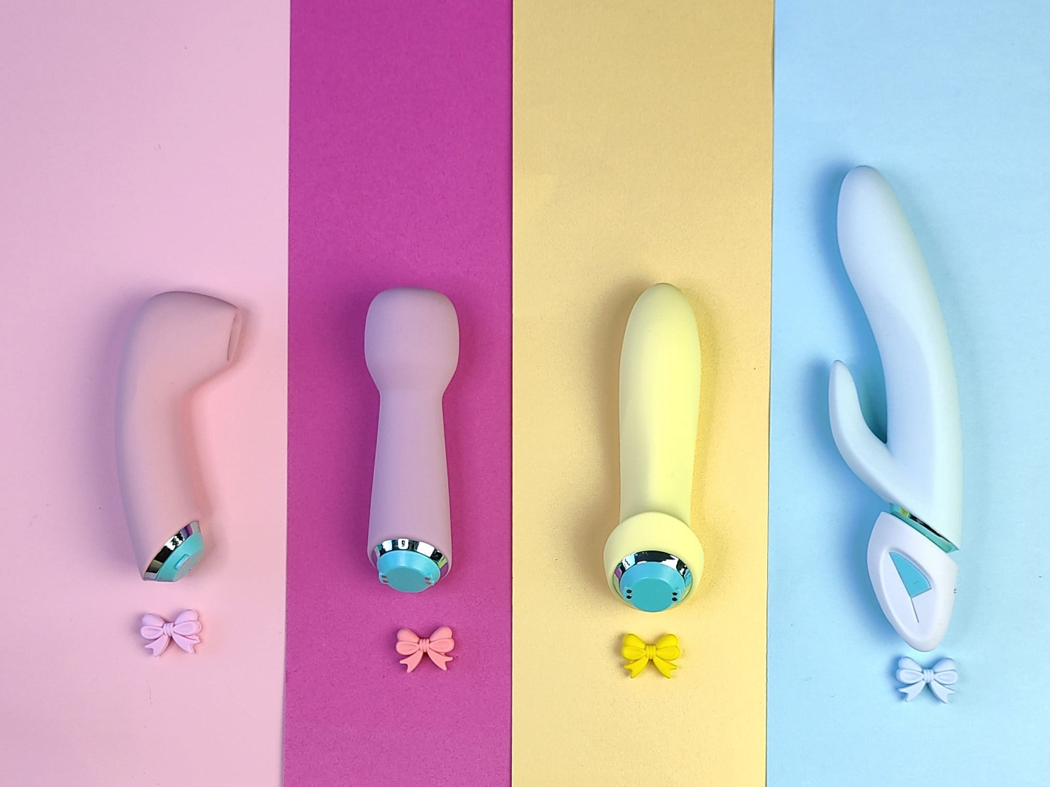 Satisfyer Fabulous Four - стимулятор 4в1 (4 насадки в комплекте)