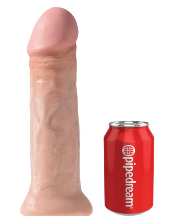 Большой фалломитатор King Cock 11 Cock Flesh для фистинга