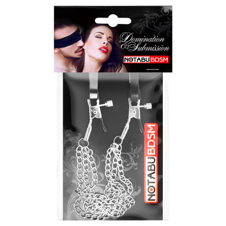 Зажимы на соски на тройной цепи NoTabu