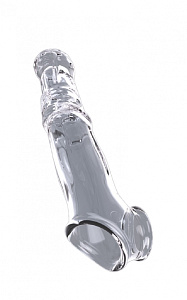 Нереалистичная насадка Wolf's Fang увеличивающая для пениса с вибрацией