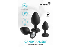 Набор анальных пробок Candy Anal Set (3 размера)