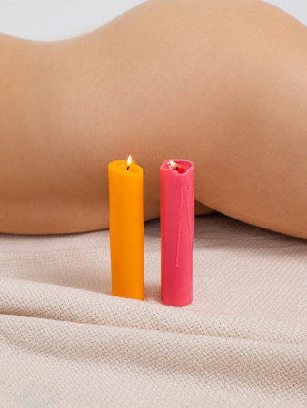 BONDAGE TO HEAT UP - набор из 2-х БДСМ-свечей (для WAX PLAY)