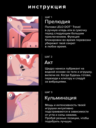 LELO Dot Travel - точечный вибратор для клитора
