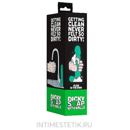 Мыло в виде пениса на присоске (светится в темноте)