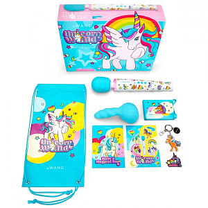 LE WAND UNICORN - (лимитированная люкс-серия) мощный вибратор с насадкой