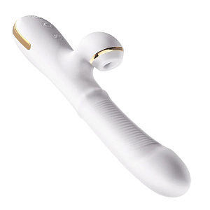 Erocome Pyxis - вибратор-кролик с вакуумным стимулятором и бусинами