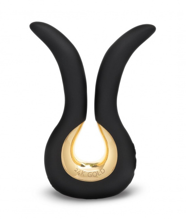 Вибратор с золотым покрытием Gvibe Mini Gold для пар