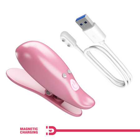 Виброзажимы на соски портативные Pretty Love Cayley с пультом ДУ