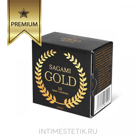 Презервативы латексные Sagami gold, 10 шт
