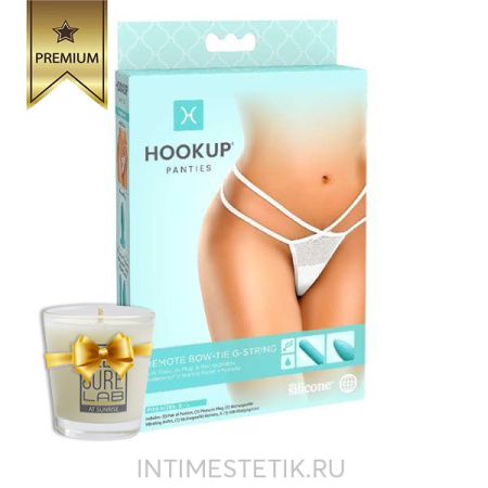 Трусики с вибратором и анальной пробкой Hookup Panties Remote Bow-Tie G-String (на пульте ДУ)