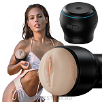 Набор Power Blow (интерактивная насадка) + мастурбатор KIIROO Feel - Apolonia Lapiedra