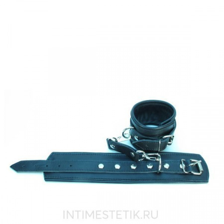 Наручники из гладкой кожи BDSM Арсенал